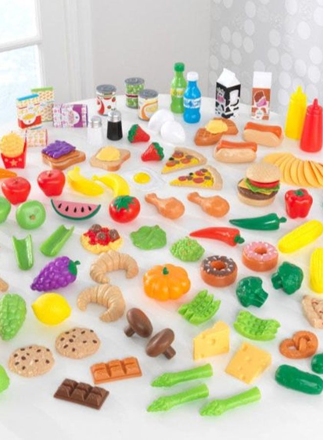 115-Piece Deluxe Tasty Treats Pretend Play Food Set