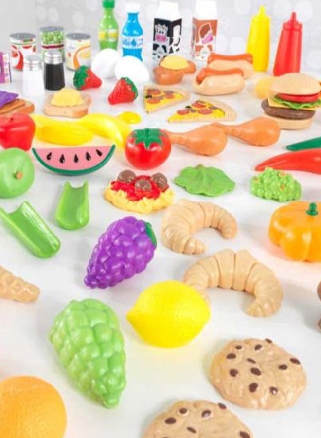 115-Piece Deluxe Tasty Treats Pretend Play Food Set