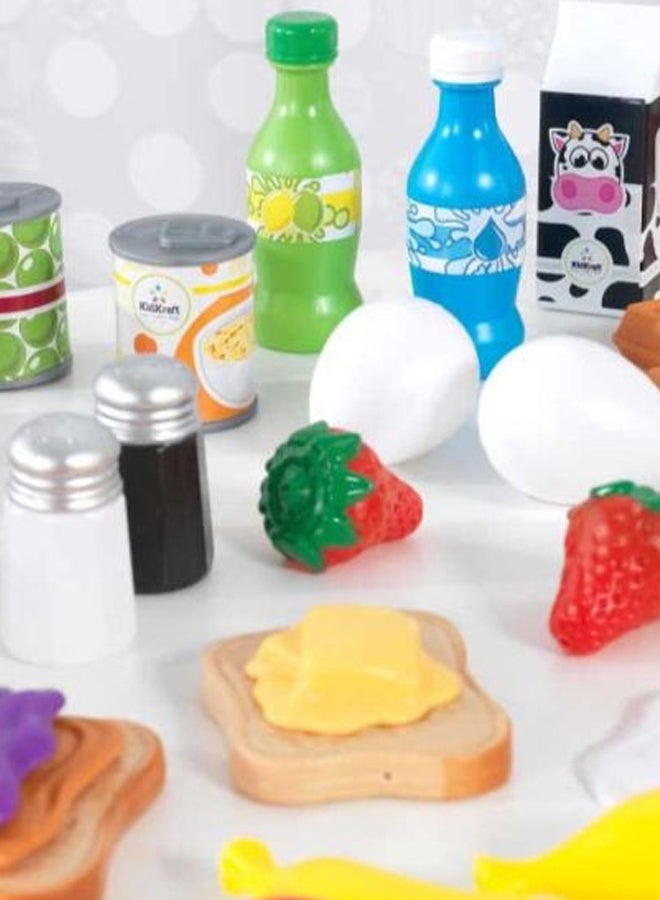 115-Piece Deluxe Tasty Treats Pretend Play Food Set