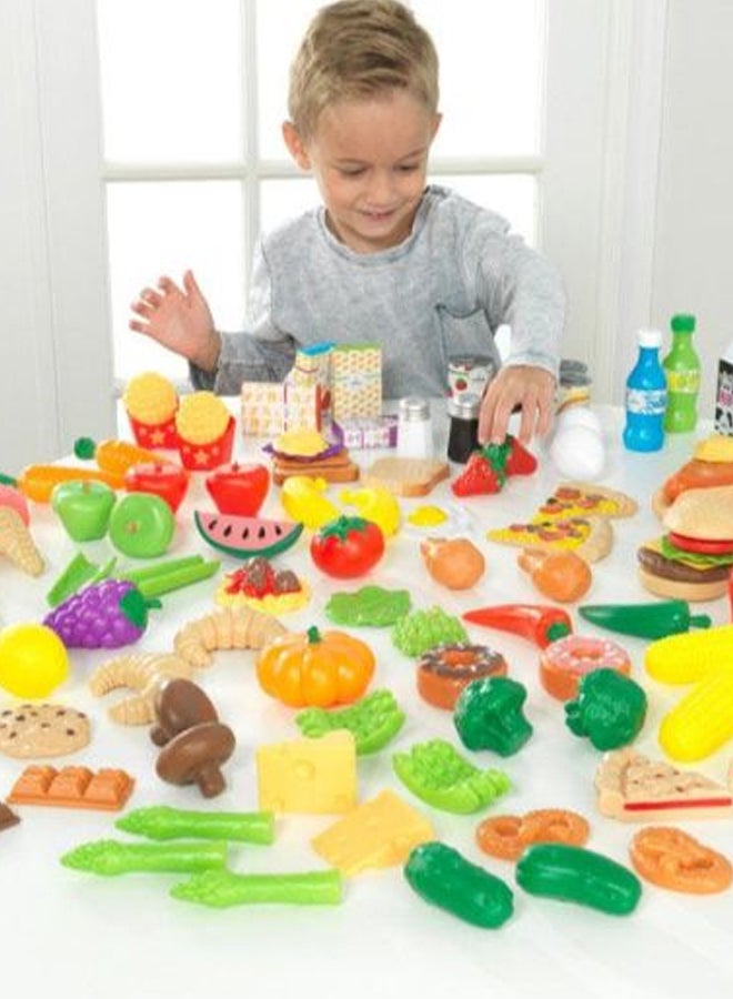 115-Piece Deluxe Tasty Treats Pretend Play Food Set