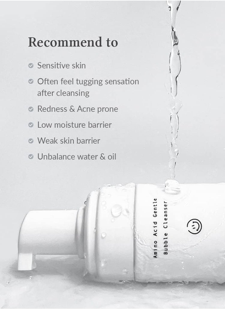 Dr. Althea Amino Acid Gentle Bubble Cleanser – Deep Cleansing & Hydrating Face Wash, 140ml – Soothing & pH-Balanced for Sensitive Skin
