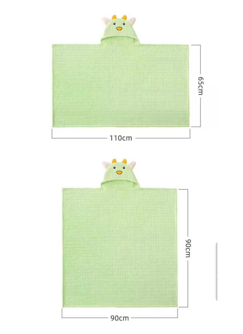 Baby Hooded Bath Towel, Natural Cotton Bamboo Baby Towel, Ultra Absorbent Baby Towel with Ears, Soft Baby Stuff Shower Gifts for Babies, Infant, Toddler and Kids Calf Style