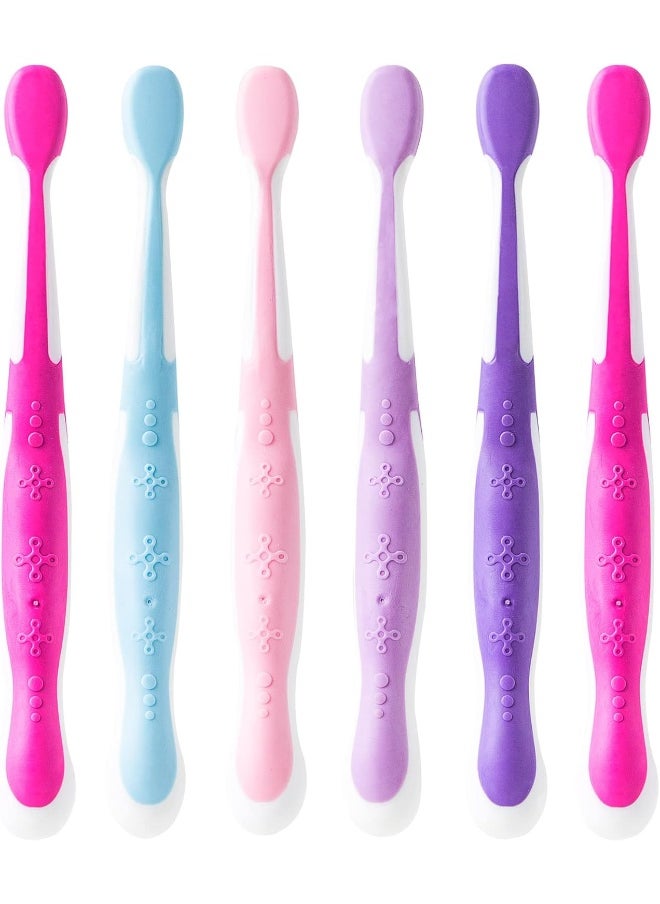 Brush Buddies 6 Pack Barbie Toothbrushes for Kids, Children's Toothbrushes, Soft Bristle Toothbrushes for Kids