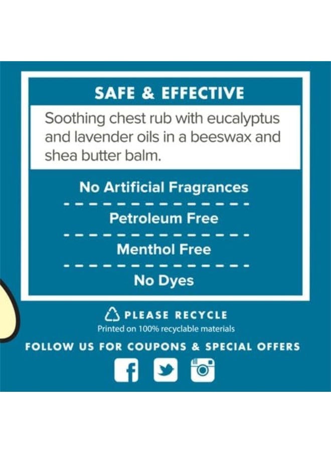 Zarbee's Naturals Baby Soothing Chest Rub with Eucalyptus, Lavender & Beeswax, 1.5 Ounce