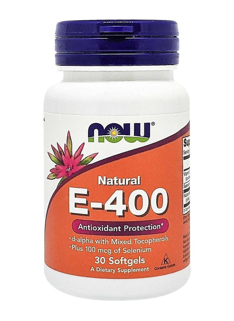 E 400 WITH SELENIUM SOFTGEL  30