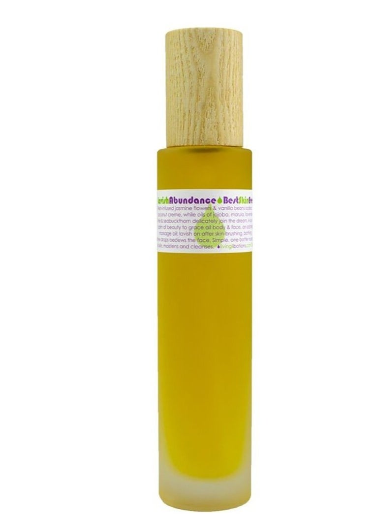 LIVING LIBATIONS - Organic Best Skin Ever All-In-One Facial Cleanser, Exfoliator + Moisturizer | Natural, Wildcrafted, Vegan Clean Beauty (Lavish Abundance, 3.38 fl oz | 100 ml)
