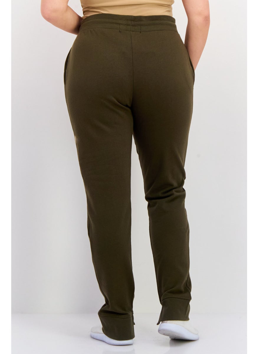 Women Sportswear Fit Outdoor Sweatpants, Green
