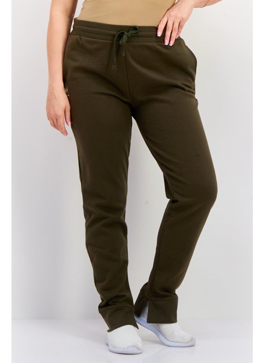 Women Sportswear Fit Outdoor Sweatpants, Green
