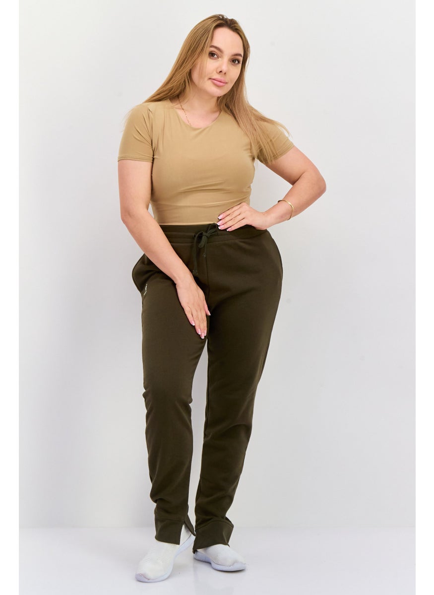 Women Sportswear Fit Outdoor Sweatpants, Green