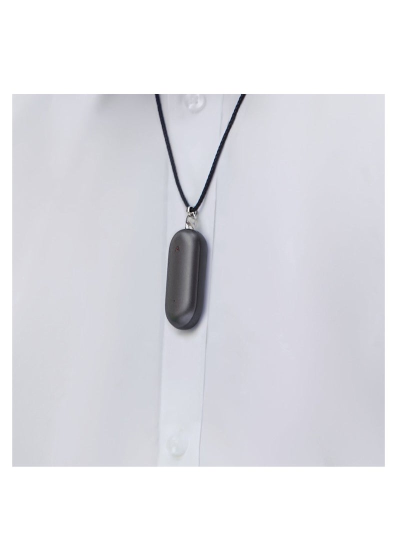 PLAUD NotePIN AI Voice Recorder – Wearable, App-Controlled, Transcribe & Summarize with ChatGPT, 64GB Memory, Supports 112 Languages, in Cosmic Gray