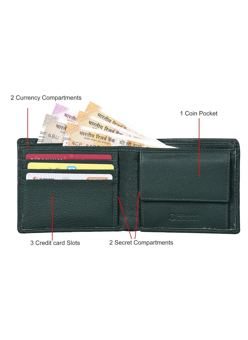 URBAN FOREST Dexter Leather Wallet For Men - Green