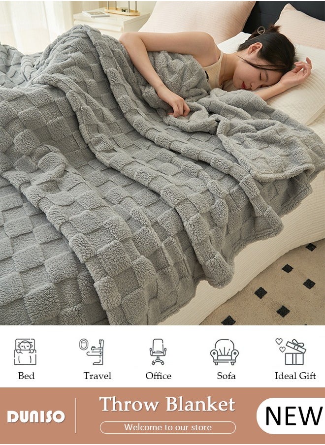 Throw Blanket for Couch or Bed, Super Soft Cozy Blankets for Room Decor, Warm and Breathable, Lightweight Fuzzy Warm Blanket Suitable for Couch, Sofa, Bed, Chair