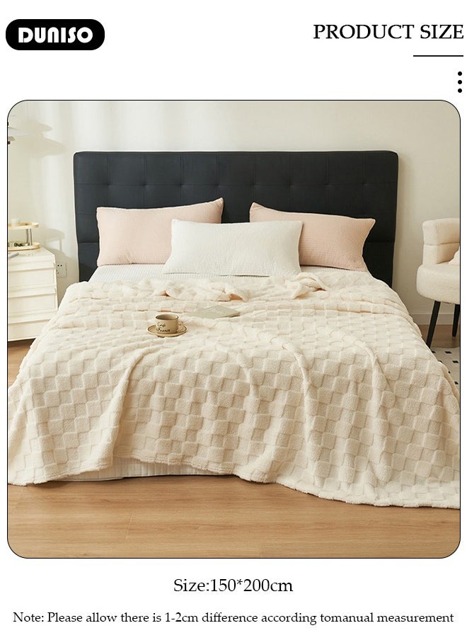 Throw Blanket for Couch or Bed, Super Soft Cozy Blankets for Room Decor, Warm and Breathable, Lightweight Fuzzy Warm Blanket Suitable for Couch, Sofa, Bed, Chair