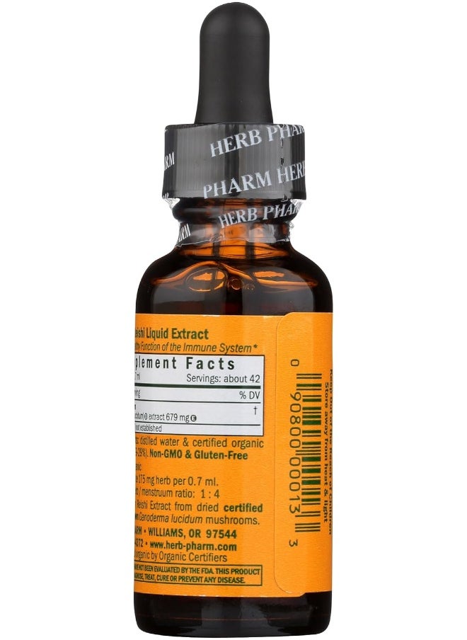 Herb Pharm Reishi Mushroom Liquid Extract Immune System Builder - 1 Ounce
