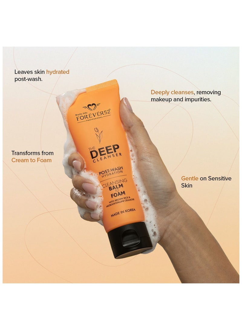 The Deep Cleanser Post-Wash Hydration Cleansing Balm to Foam Yellow