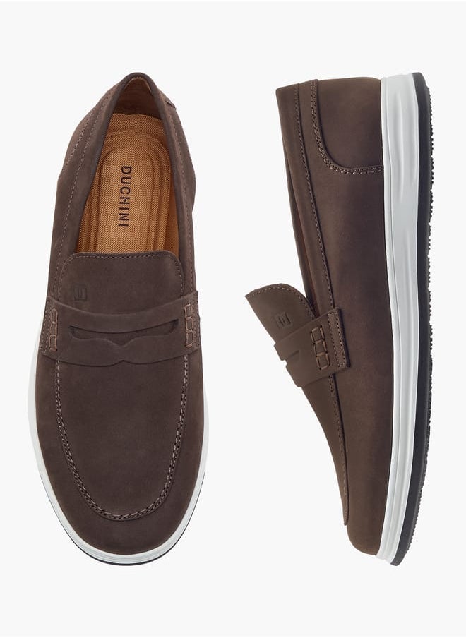 Men's Cutout Detail Slip-On Loafers