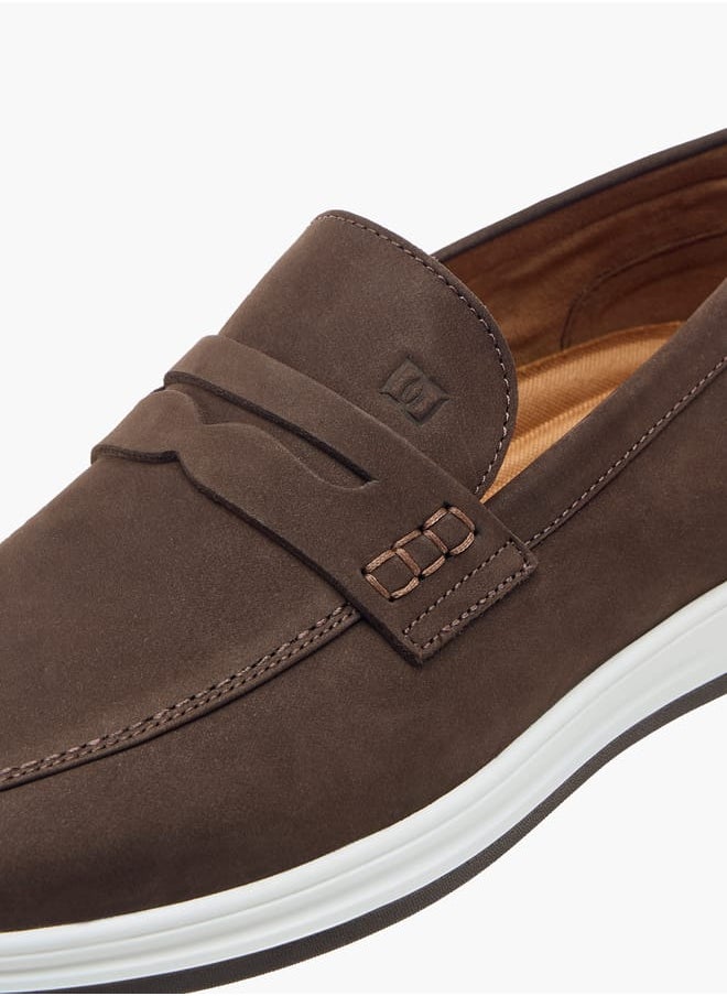 Men's Cutout Detail Slip-On Loafers