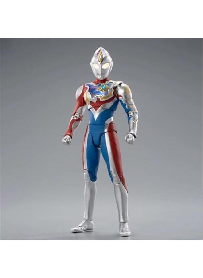 ZD Toys, Ultraman Decker Shiny Type, 1/10 Scale Collectible Action Figure Full Set UL-A05X