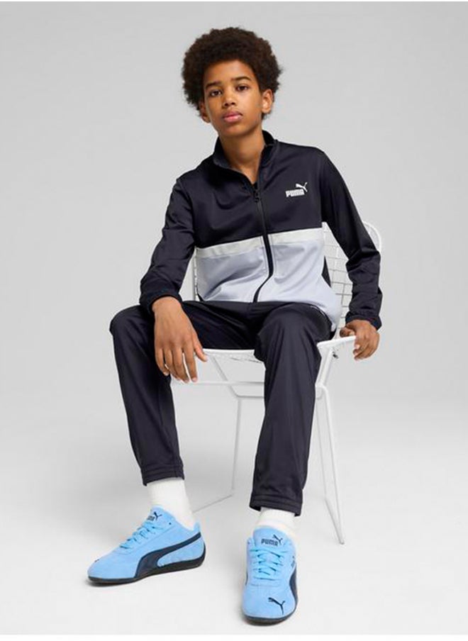 Youth Poly Colourblock Tracksuit
