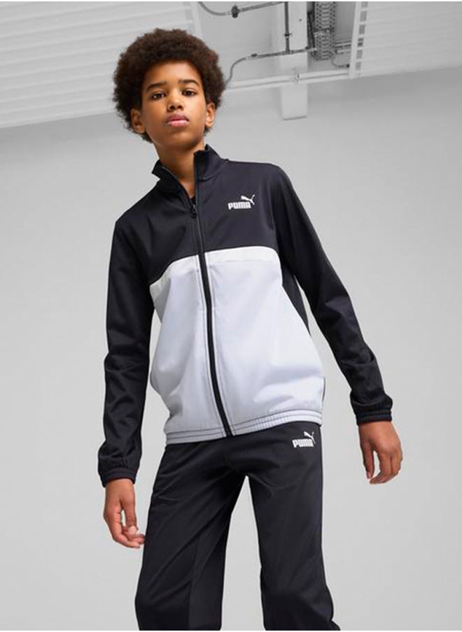 Youth Poly Colourblock Tracksuit