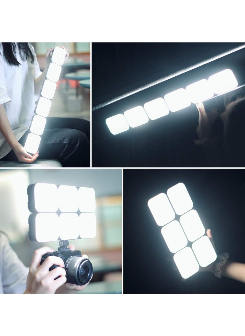 VL100C Bi-Color LED Video Light on Camera,Mini Rechargeable 2000mAh LED Camera Lights,CRI95+ Dimmable 2500-6500K Ultra Bright Photo and Video Lighting,LED Fill Lamp