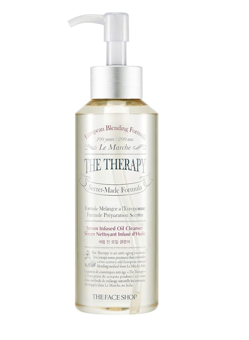 The Therapy Serum Infused Oil Cleanser | Deep Moisturizing Gel-oil Cleanser for Thoroughly Soft Foam Cleansing | Leave Skin Hydrated & Comfortable | 7.6 fl. Oz,K-Beauty