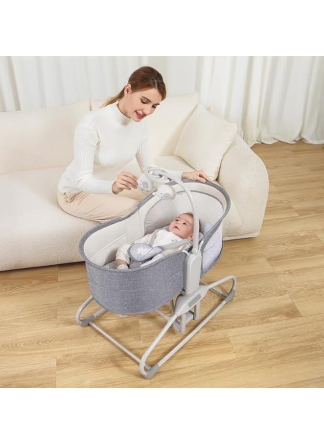 Mastela 4 in 1 Deluxe Multi-Functional Bassinet – Grey