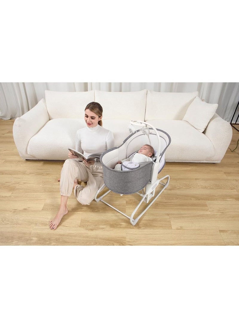 Mastela 4 in 1 Deluxe Multi-Functional Bassinet – Dark Grey