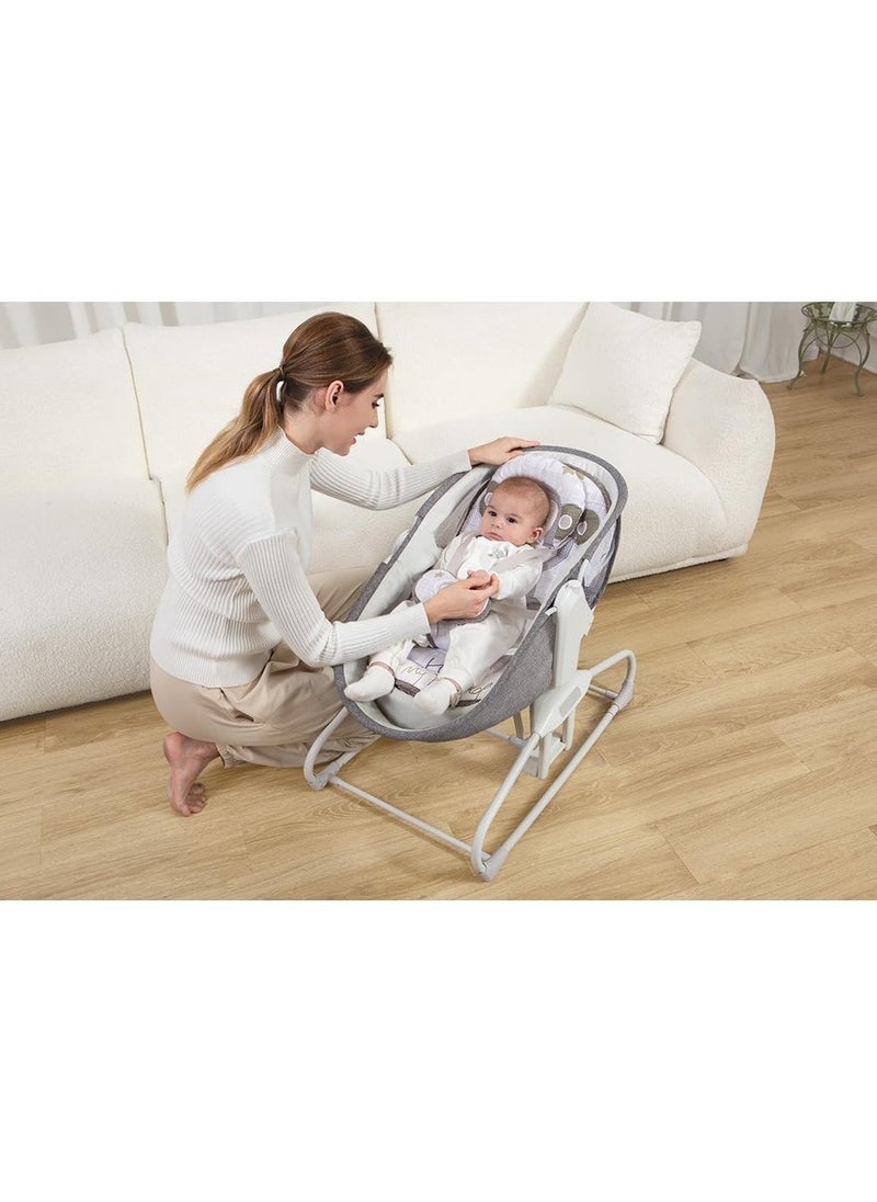 Mastela 4 in 1 Deluxe Multi-Functional Bassinet – Dark Grey