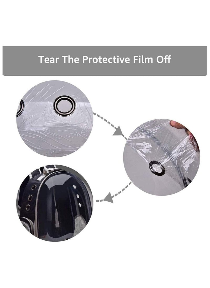 Portable Pet Carrier Space Capsule Backpack for Cats Black-Grey