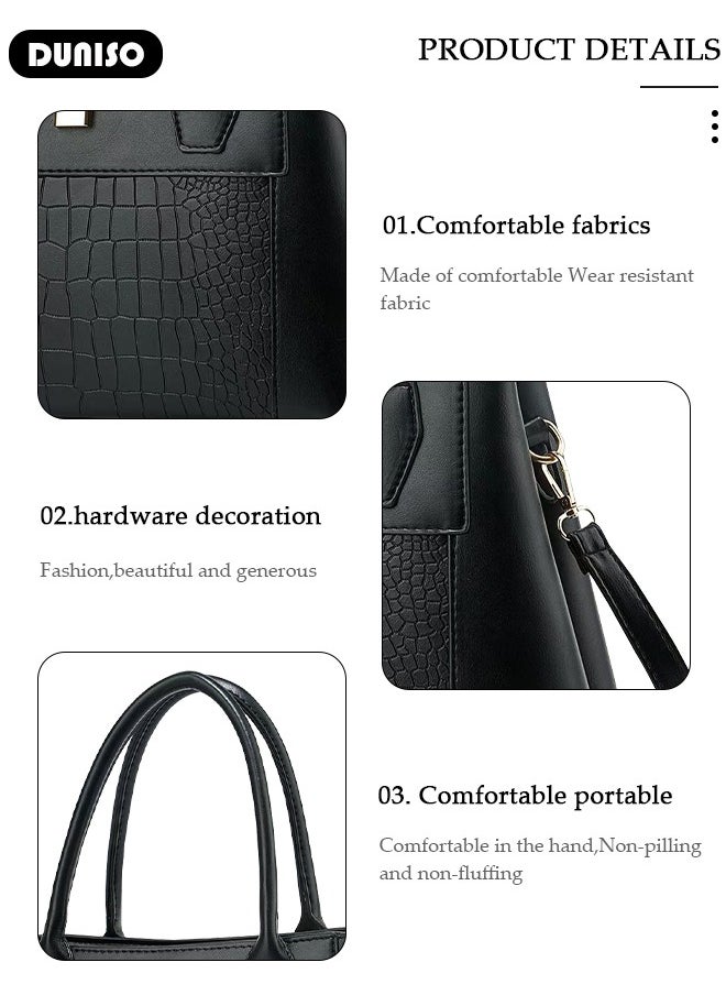 2PCS Women's Shoulder Tote Bag Set,Large Capacity Crossbody Bag,Shoulder Bag with Adjustable Shoulder Strap,Fashion Tote Bags Purse Bag Set for Women/Ladies Office Travel Daily Bag