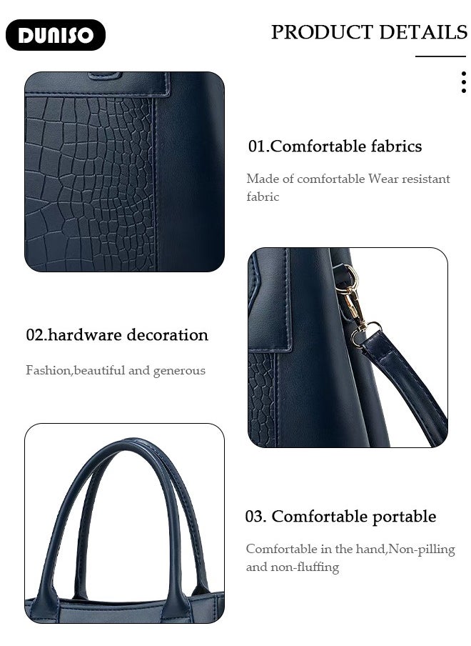 2PCS Women's Shoulder Tote Bag Set,Large Capacity Crossbody Bag,Shoulder Bag with Adjustable Shoulder Strap,Fashion Tote Bags Purse Bag Set for Women/Ladies Office Travel Daily Bag