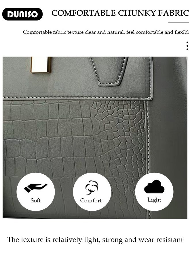 2PCS Women's Shoulder Tote Bag Set,Large Capacity Crossbody Bag,Shoulder Bag with Adjustable Shoulder Strap,Fashion Tote Bags Purse Bag Set for Women/Ladies Office Travel Daily Bag