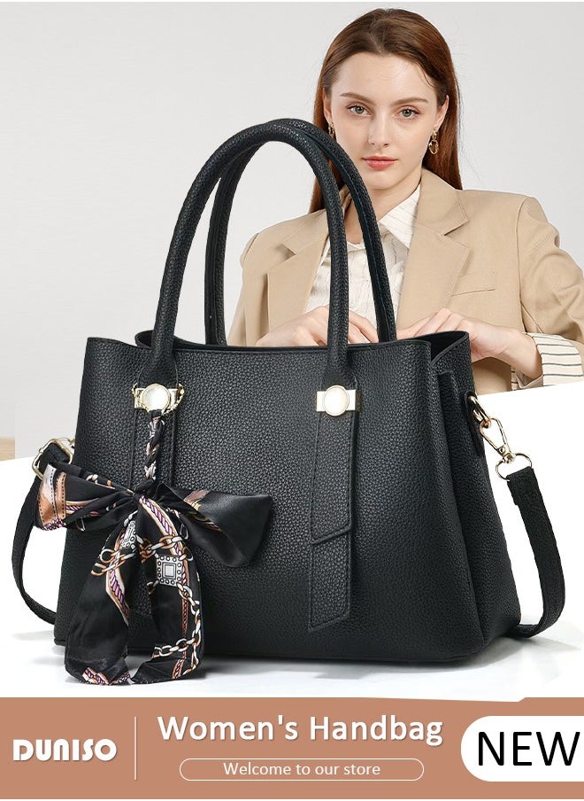 Elegant Women's Handbag,Crossbody Bag with Removable Shoulder Strap,Large Capacity Tote Bag Shoulder Bag Fashion Ladies Satchel Bag for Women/Ladies Office Travel Daily Bag