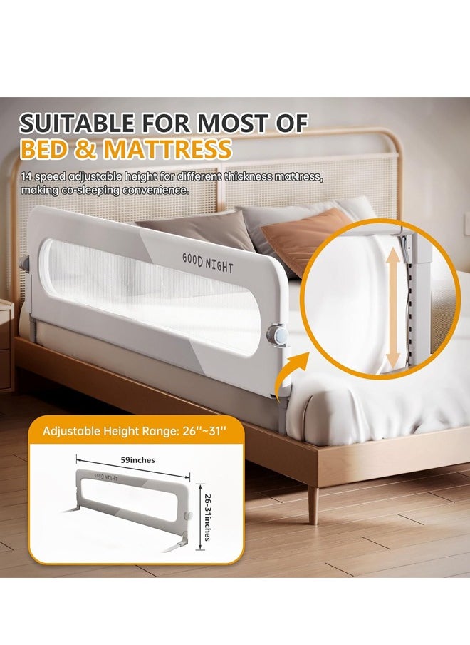 Bed Rail,Bed Railing for Kids ，Foldable Bed Rail Guard for Baby,   Baby Bed  Side Rail for Baby Safety,     Bed Side Rail for Twin Queen King  حاجز سرير