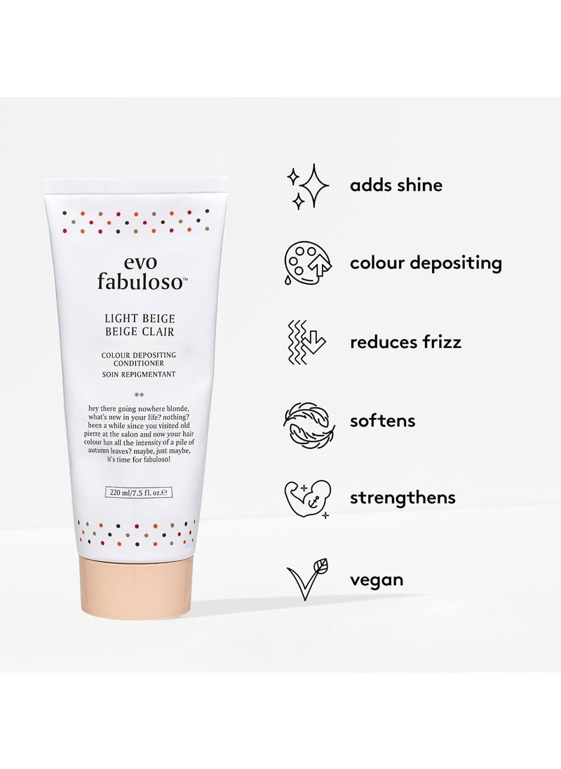 Evo Fabuloso Light Beige Colour Intensifying Conditioner 220ml