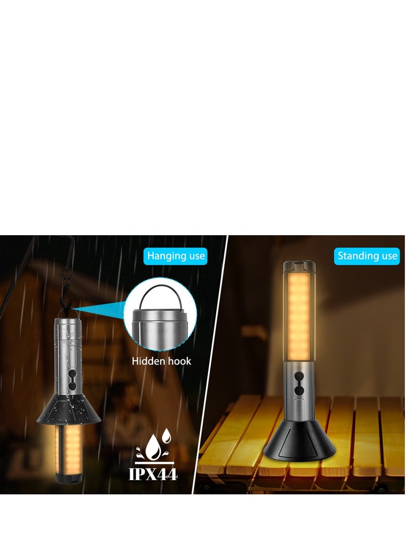 LED Camping Light, Bright Outdoor Portable Lantern, Rechargeable Telescopic Lantern, Waterproof Tent Light, Outdoor Lamp, Portable Flashlight, Multipurpose Lamp