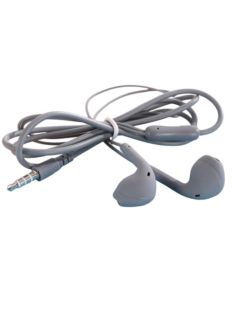 3.5mm Stereo In Ear Headphones, Universal Wired Control Earphone, Comfortable Hifi Sound Sports Music Earbuds, Portable Stylish Wired Headsets With Microphone And Button Control, (1pc, Grey)