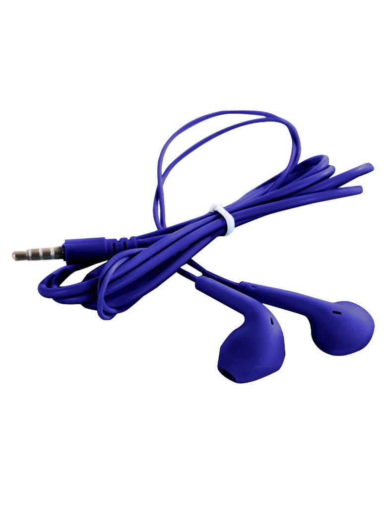 3.5mm Stereo In Ear Headphones, Universal Wired Control Earphone, Comfortable Hifi Sound Sports Music Earbuds, Portable Stylish Wired Headsets With Microphone And Button Control, (1pc, Dark Blue)