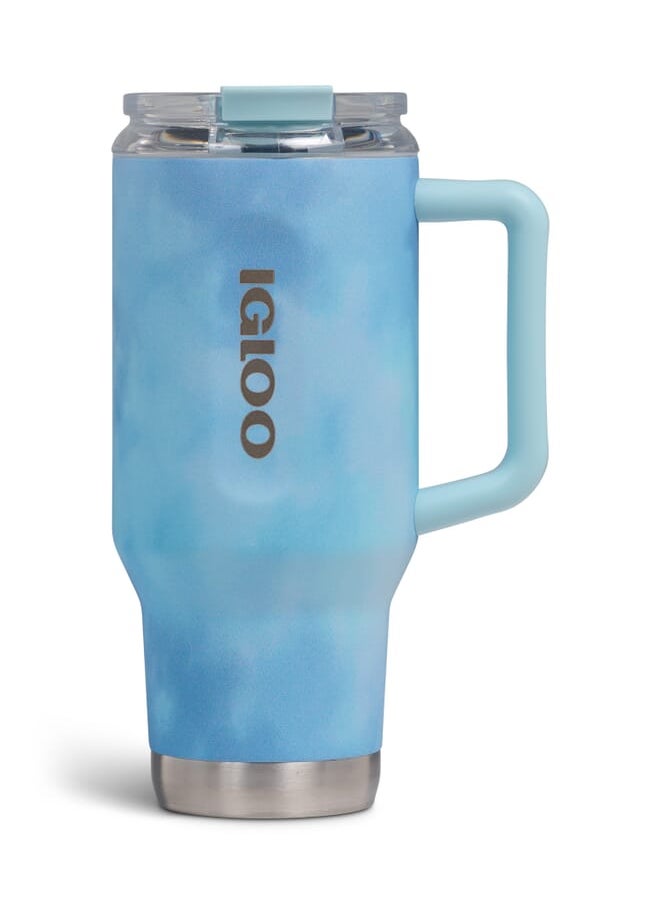 IGLOO - 32 Oz Flip ‘n’ Sip Travel Mug - powder Blue