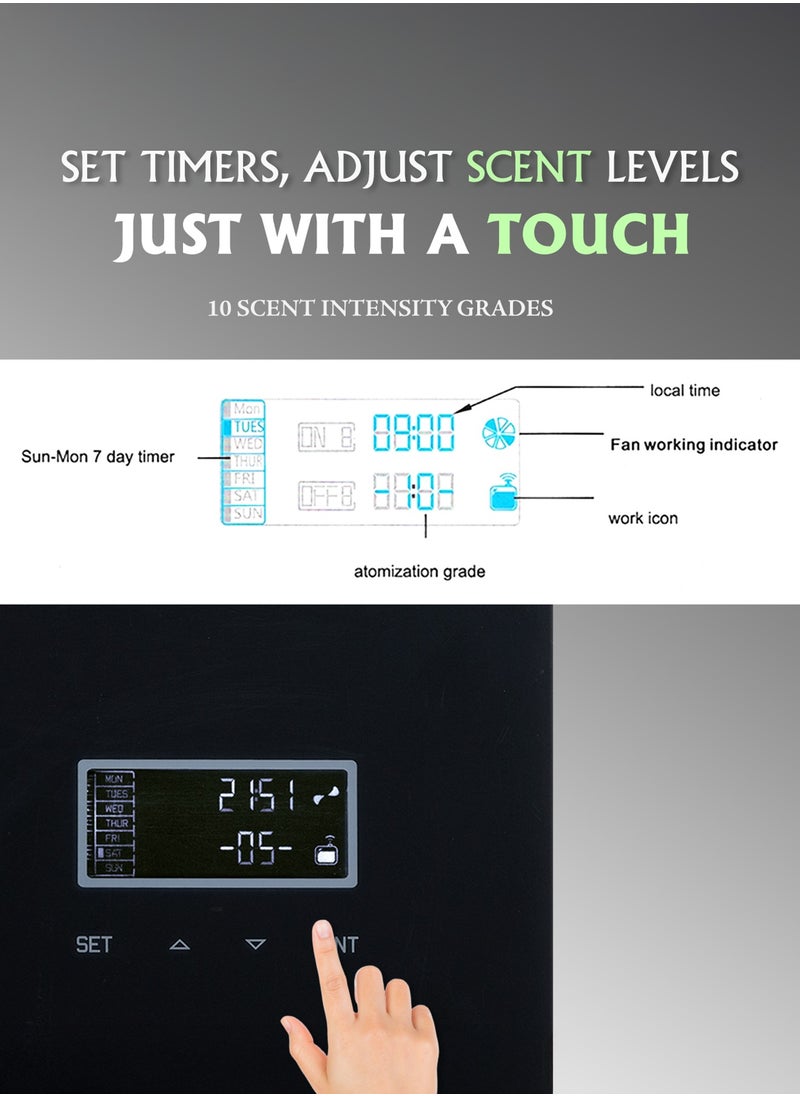 Aeroscent Touch Scent Diffuser Machine For Home And Office | HVAC Scent Machine | Infused With Cold Air Diffusion Technology | 1000 CBM Coverage | Touch Screen Control | Timer Settings