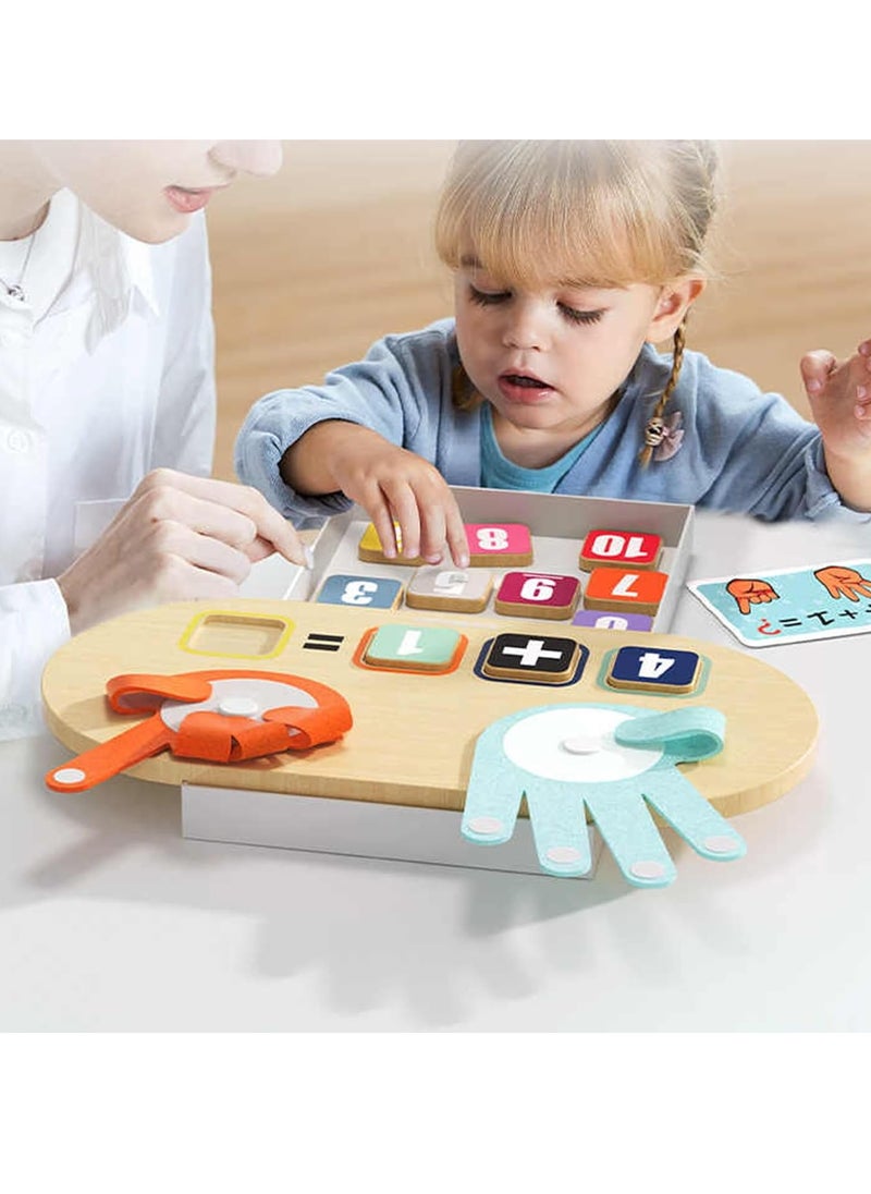 Educational Learning Number Toy, Kids Finger Counting Math Number Blocks, Safe And Durable Early Education Toy, Easy To Play Montessori Toys For Boys And Gurls, (1pc)