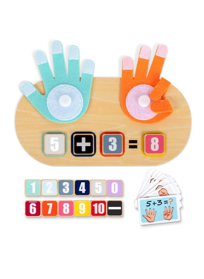 Educational Learning Number Toy, Kids Finger Counting Math Number Blocks, Safe And Durable Early Education Toy, Easy To Play Montessori Toys For Boys And Gurls, (1pc)