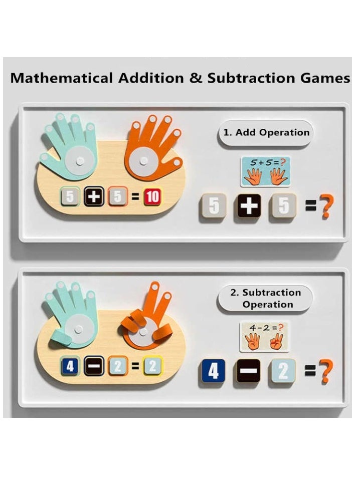 Educational Learning Number Toy, Kids Finger Counting Math Number Blocks, Safe And Durable Early Education Toy, Easy To Play Montessori Toys For Boys And Gurls, (1pc)