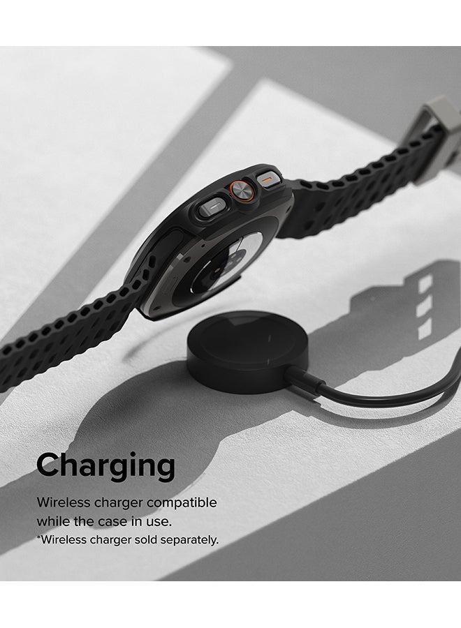 Slim Extend And Glass Combo For Samsung Galaxy Watch Ultra Case, Anti Scratch Protector Adhesive Frame Ring Cover Accessory Full-Coverage Screen Protector - Clear
