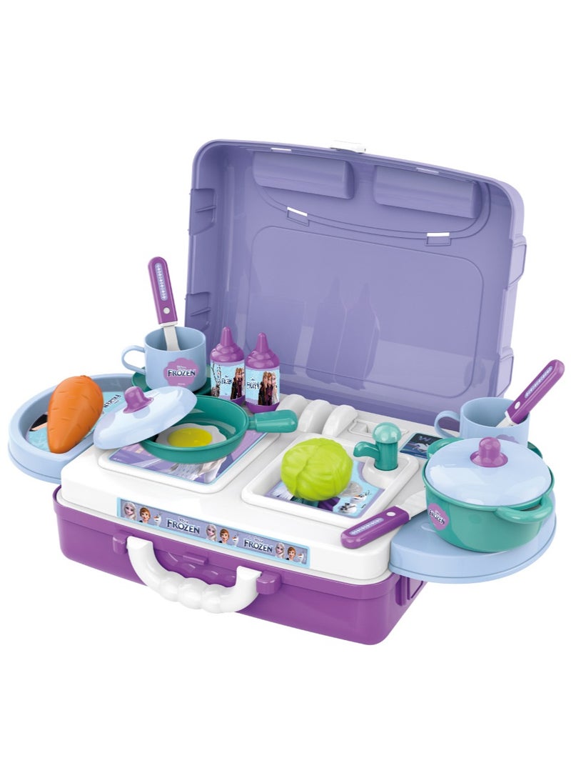 Frozen Kitchen Play Suitcase | Anna / Elsa | Kitchen Playset | Pretend Play |Cooking Playset | Gift for Kids