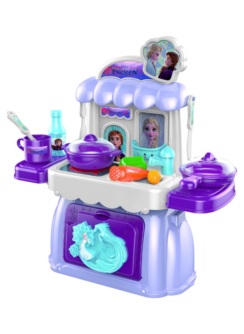 Frozen 2-in-1 Kitchen Table Playset Light & Sound | Anna / Elsa | Kitchen Playset | Pretend Play |Cooking Playset | Gift for Kids