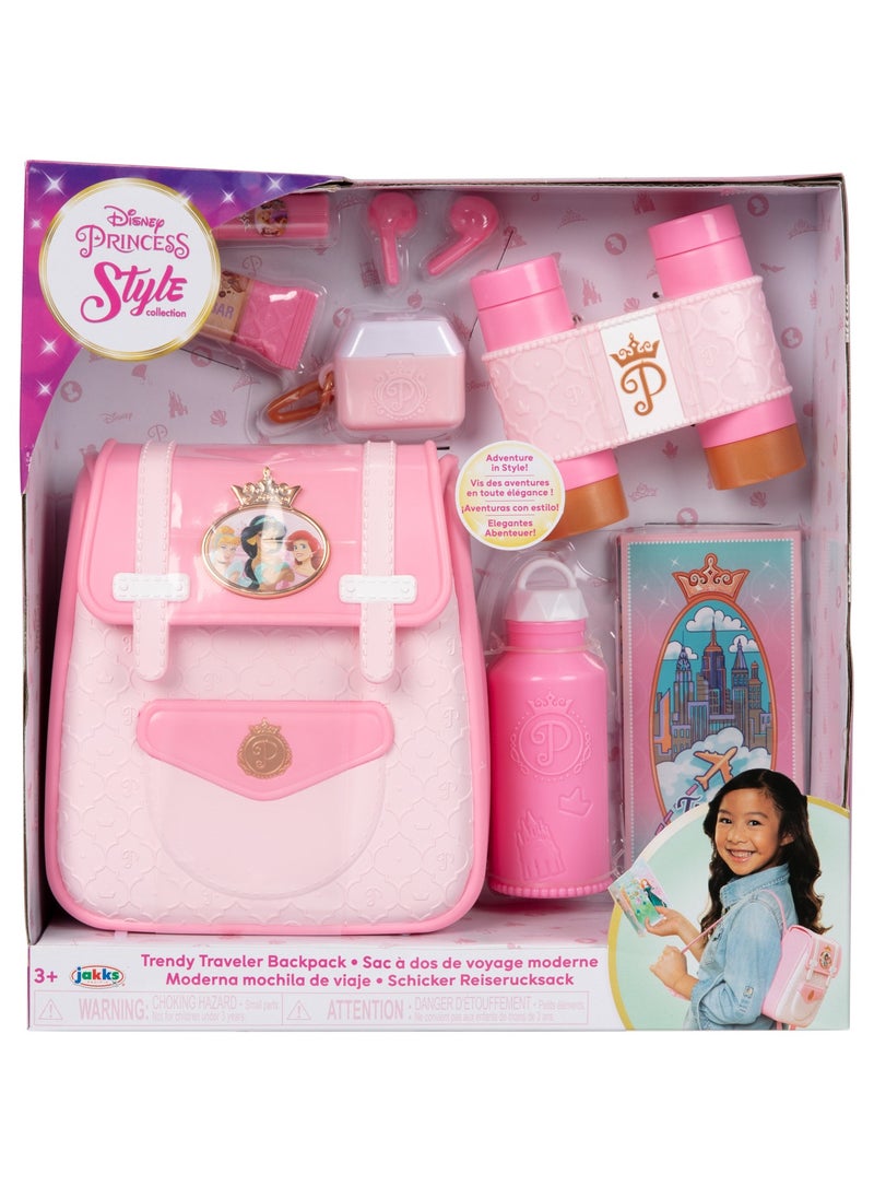 Disney Princess Style Traveler Backpack | Pretend Play | Fashion Accessories | Gift for Kids and Teens