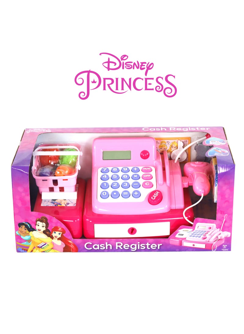 Disney Princess Cash Register, Battery Operated | Pretend Play | Promotes Creativity & Imaginative Play | Gift for Kids