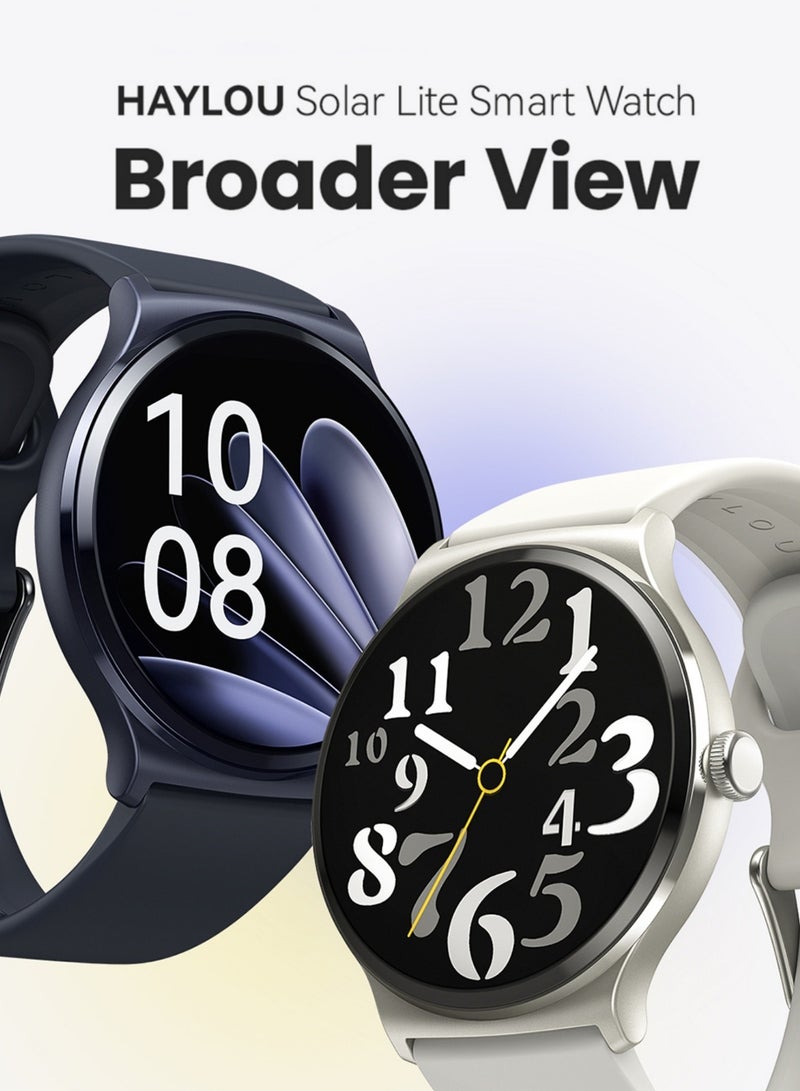 240 mAh Solar Lite Smart Watch With 100 Plus Workout Modes And Heart Rate Blood Oxygen Monitoring Sleep Stress Testing Silver